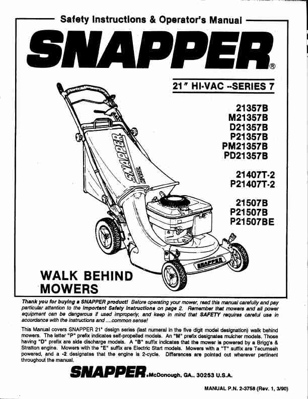 Snapper Lawn Mower 21357B-page_pdf